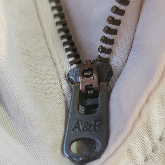 Abercrombie & Fitch Gathered Waist Cargo Pants - Size XS - Cream/Beige - Picture 7 of 15